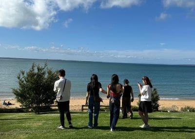 Group of tourists enjoying the beach view at Phillip Island